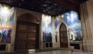 St Patrick’s Cathedral unveils mural of Our Lady of Knock, law enforcement, immigrants